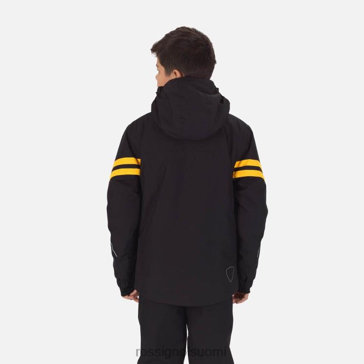 Rossignol pojat kurssin hiihtotakki musta topit BTF0P1238