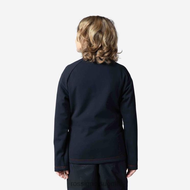 Rossignol pojat täysvetoketjullinen hero clim fleecetakki musta topit BTF0P1141