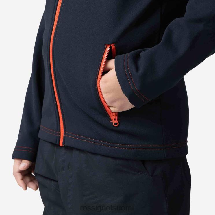 Rossignol pojat täysvetoketjullinen hero clim fleecetakki musta topit BTF0P1141