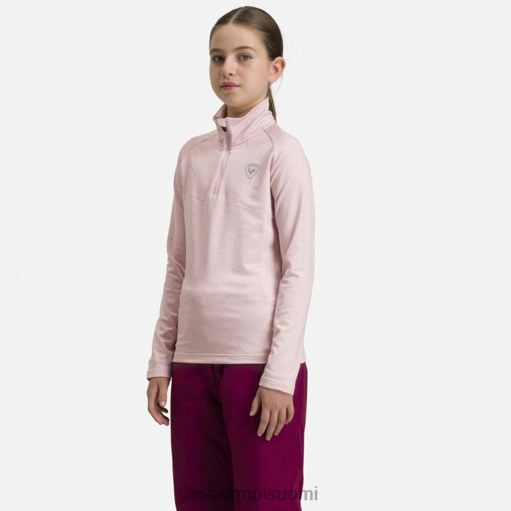 Rossignol tytöt puolivetoketjuinen joustava fleece-välikerros jauhevaaleanpunainen topit BTF0P1146