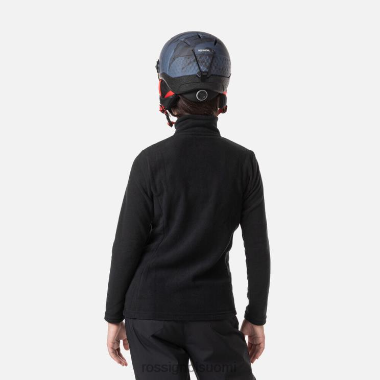 Rossignol tytöt puolivetoketjullinen fleece musta topit BTF0P1137