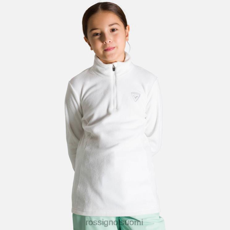Rossignol tytöt puolivetoketjullinen fleece valkoinen topit BTF0P1144