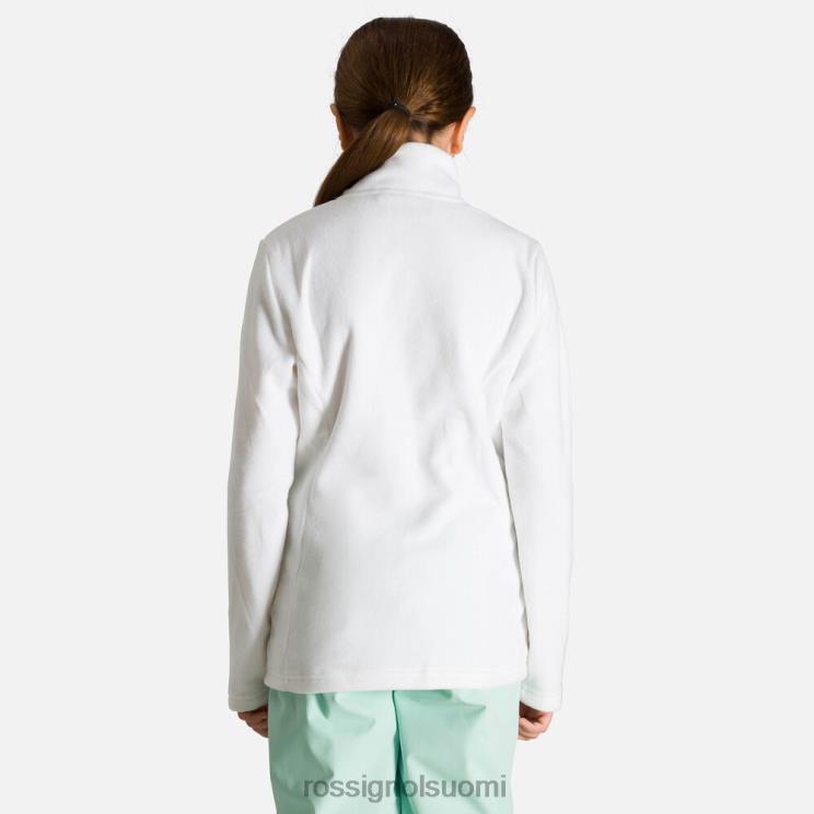 Rossignol tytöt puolivetoketjullinen fleece valkoinen topit BTF0P1144