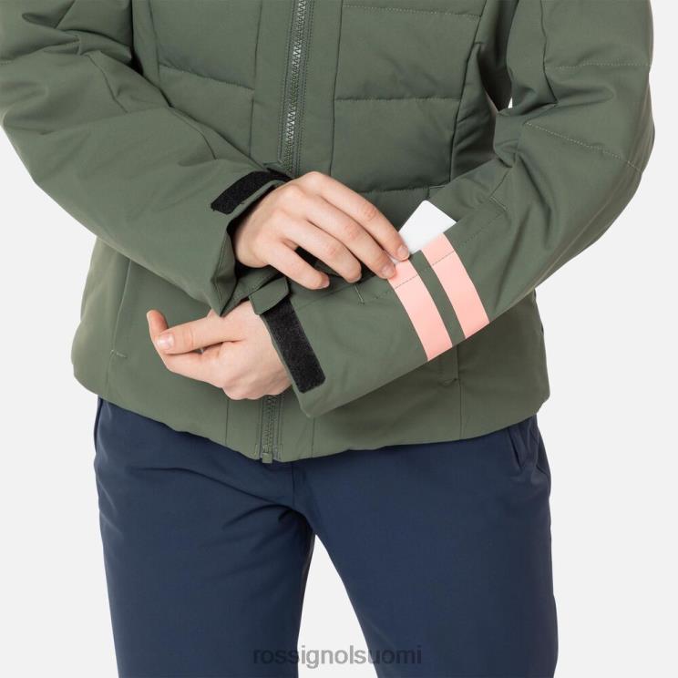 Rossignol tytöt polydown hiihtotakki eebenvihreä topit BTF0P1184