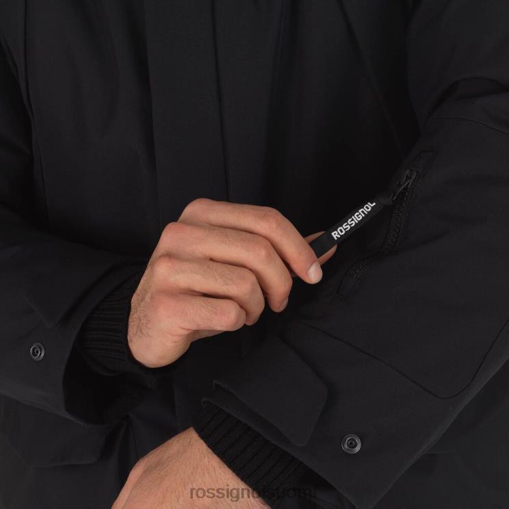 Rossignol miehet parka takki musta topit BTF0P289