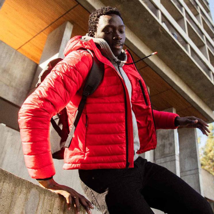 Rossignol miehet hupullinen eristetty takki 180gr carmin topit BTF0P341