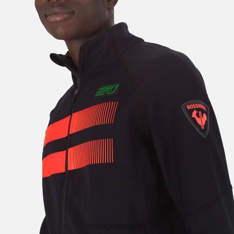 Rossignol miehet hero clim fleecetakki musta topit BTF0P627