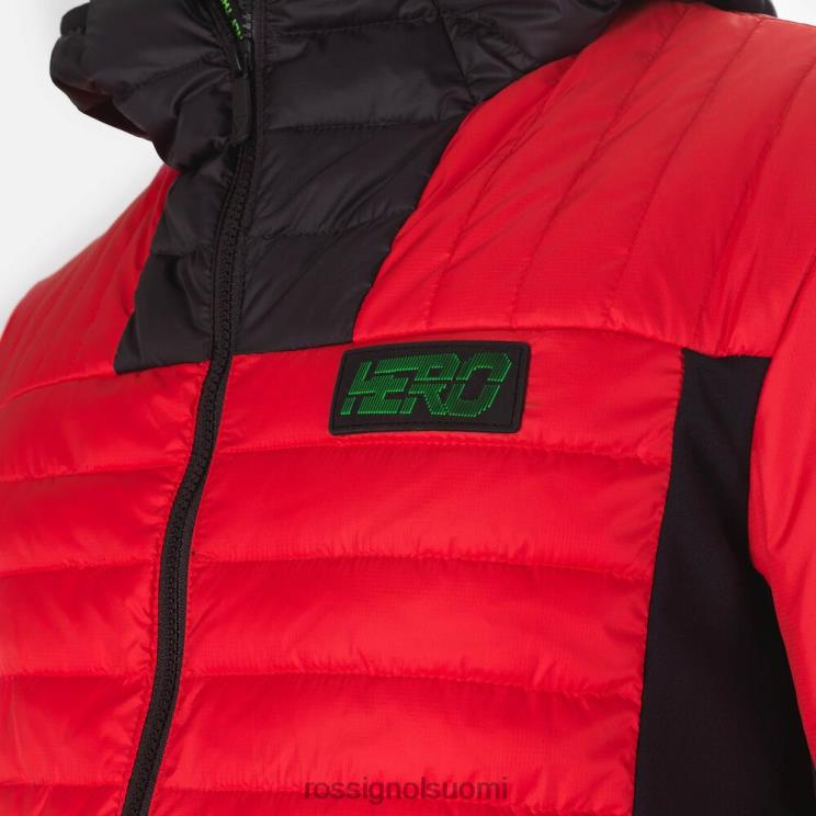 Rossignol miehet hero hybridi kevyt takki neonpunainen topit BTF0P626