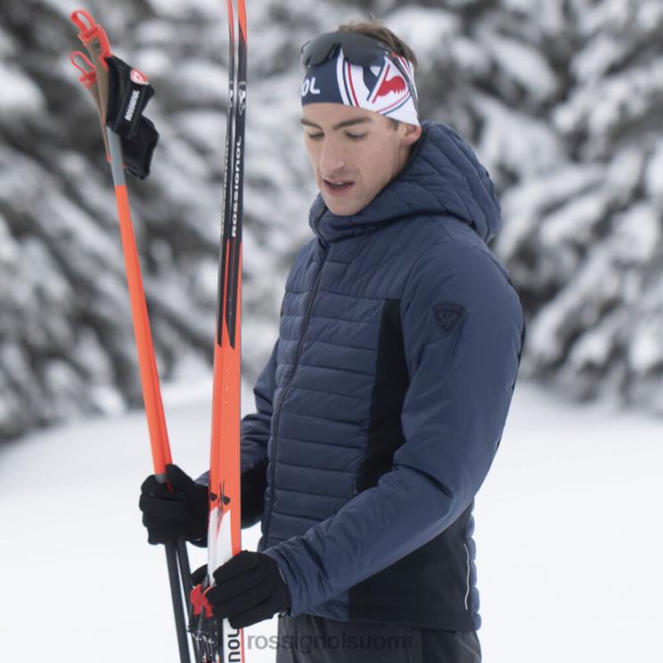 Rossignol miehet skpr hybridi kevyt takki tumma laivasto topit BTF0P284