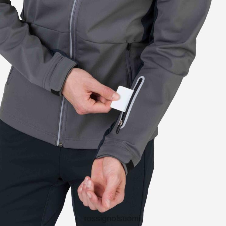 Rossignol miehet softshell takki onyxgrey topit BTF0P516