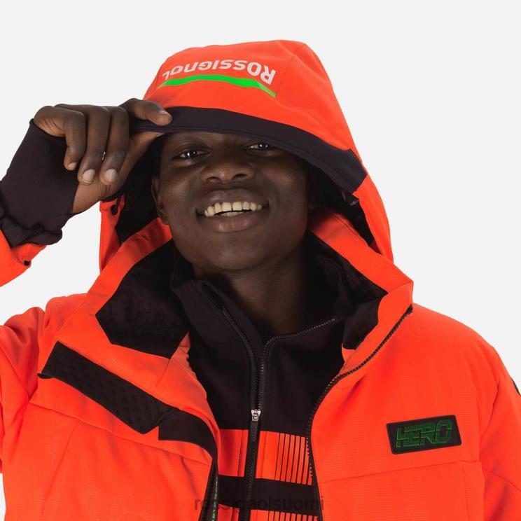 Rossignol miehet hero depart -hiihtotakki neonpunainen topit BTF0P605