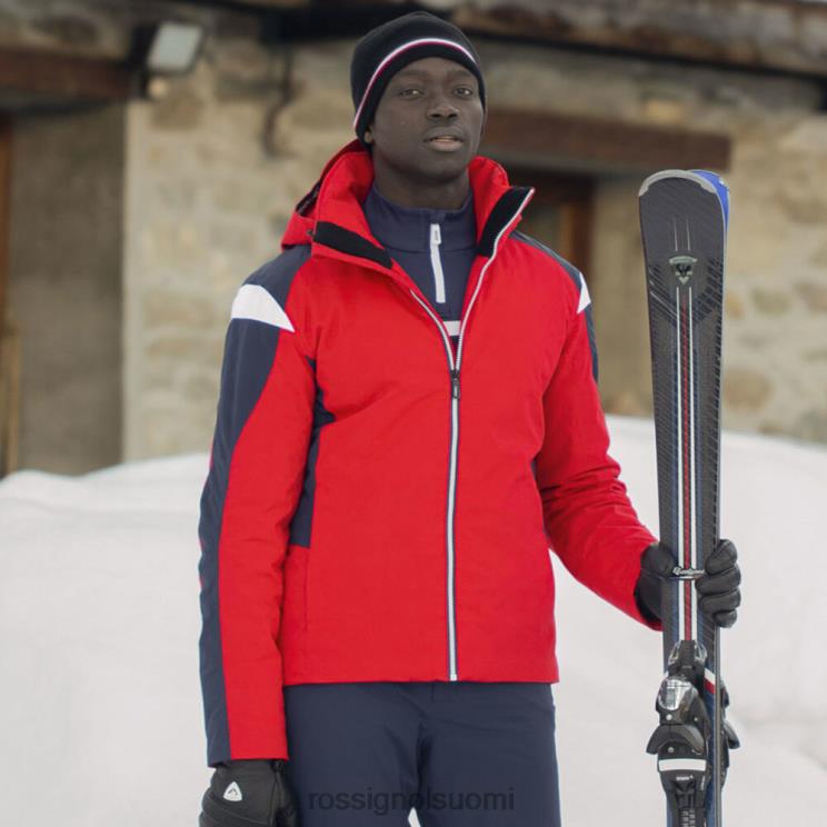 Rossignol miehet ilmahiihtotakki urheilupunainen topit BTF0P678