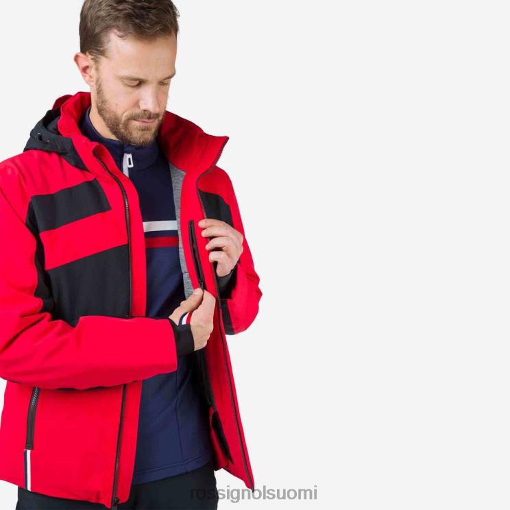 Rossignol miehet react merino hiihtotakki urheilupunainen topit BTF0P592