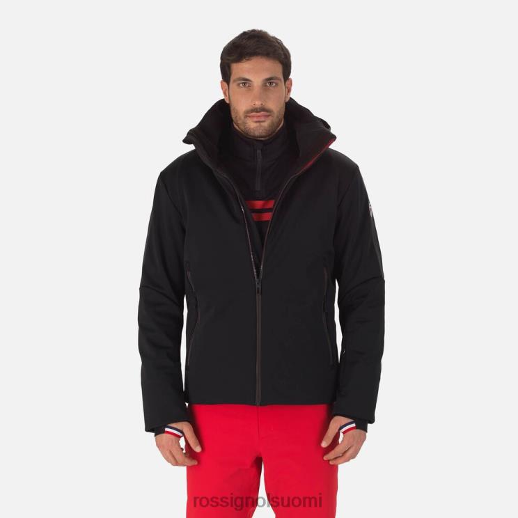 Rossignol miehet softshell litteä hiihtotakki musta topit BTF0P636
