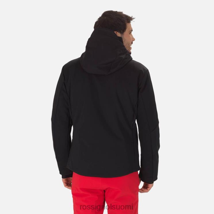 Rossignol miehet softshell litteä hiihtotakki musta topit BTF0P636