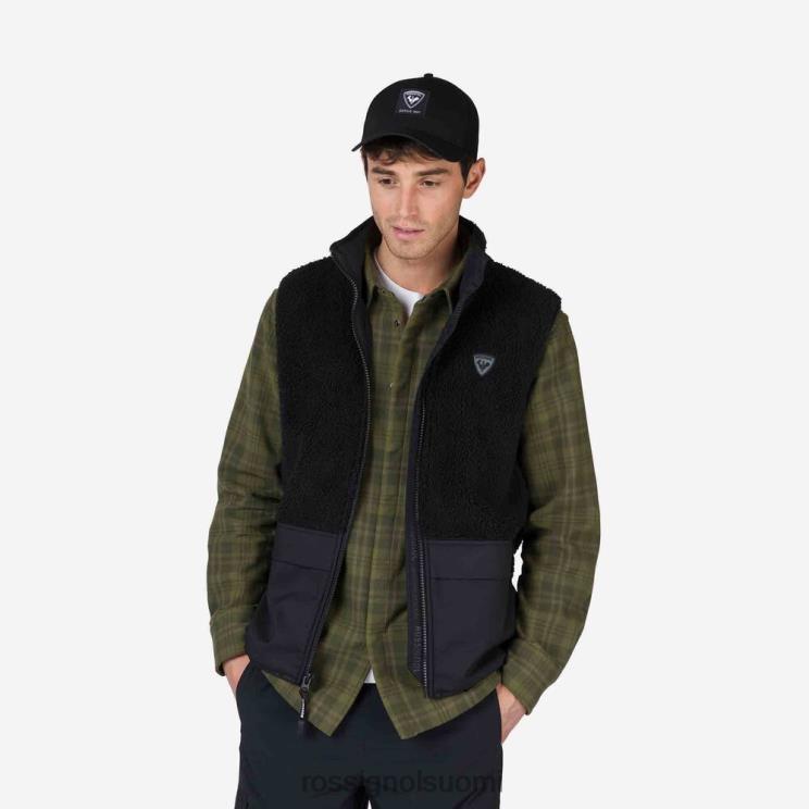 Rossignol miehet fleece-liivi musta topit BTF0P314