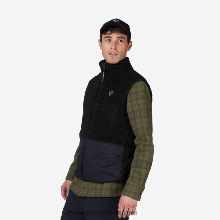 Rossignol miehet fleece-liivi musta topit BTF0P314