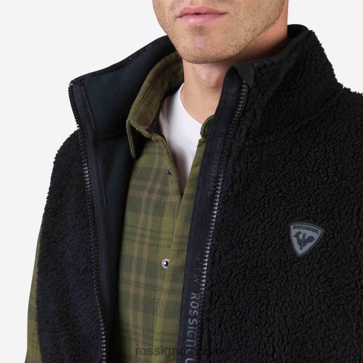 Rossignol miehet fleece-liivi musta topit BTF0P314