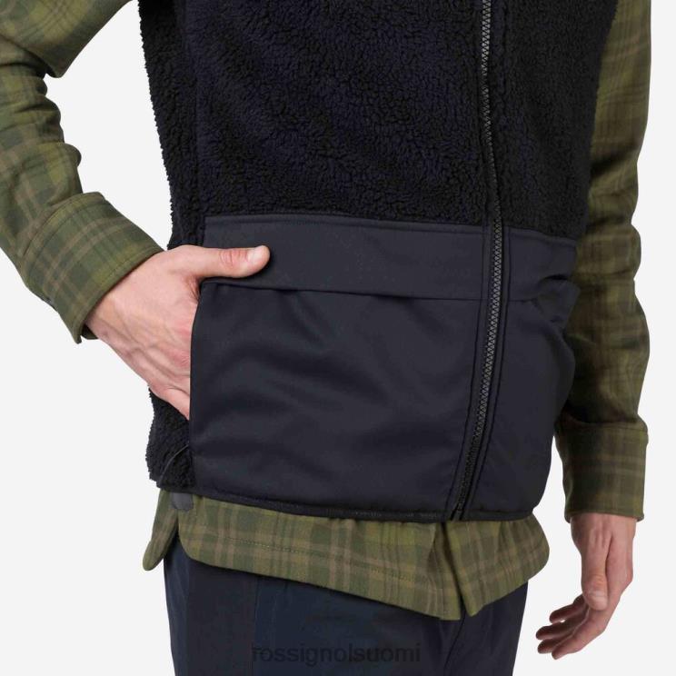 Rossignol miehet fleece-liivi musta topit BTF0P314