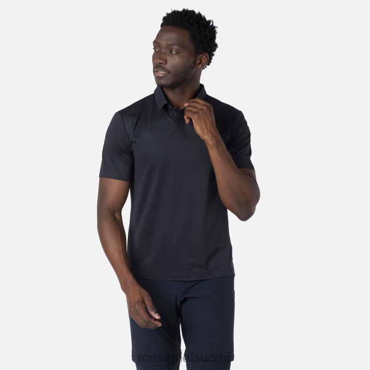 Rossignol miehet kevyt hengittävä poolopaita musta topit BTF0P11