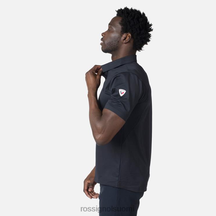 Rossignol miehet kevyt hengittävä poolopaita musta topit BTF0P11