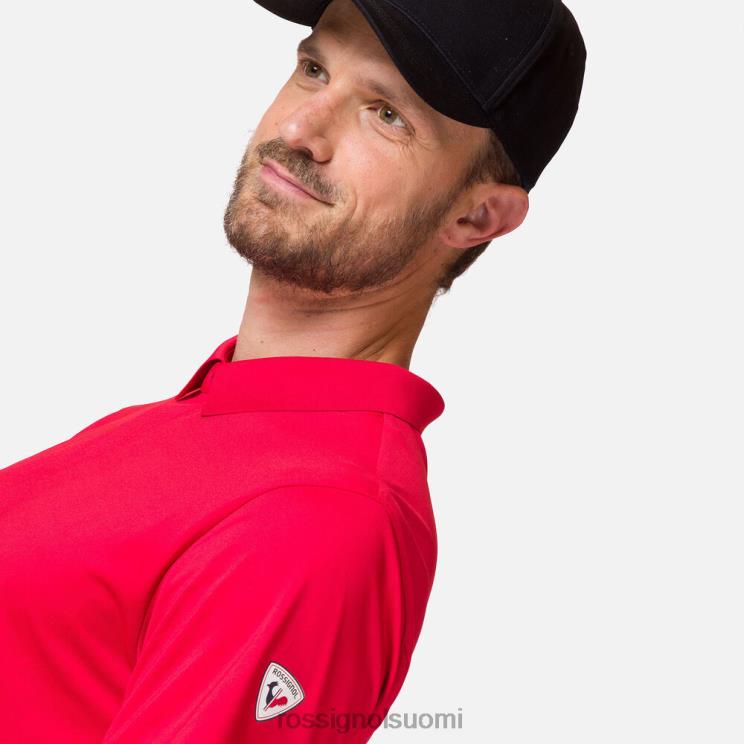 Rossignol miehet kevyt hengittävä poolopaita urheilupunainen topit BTF0P110