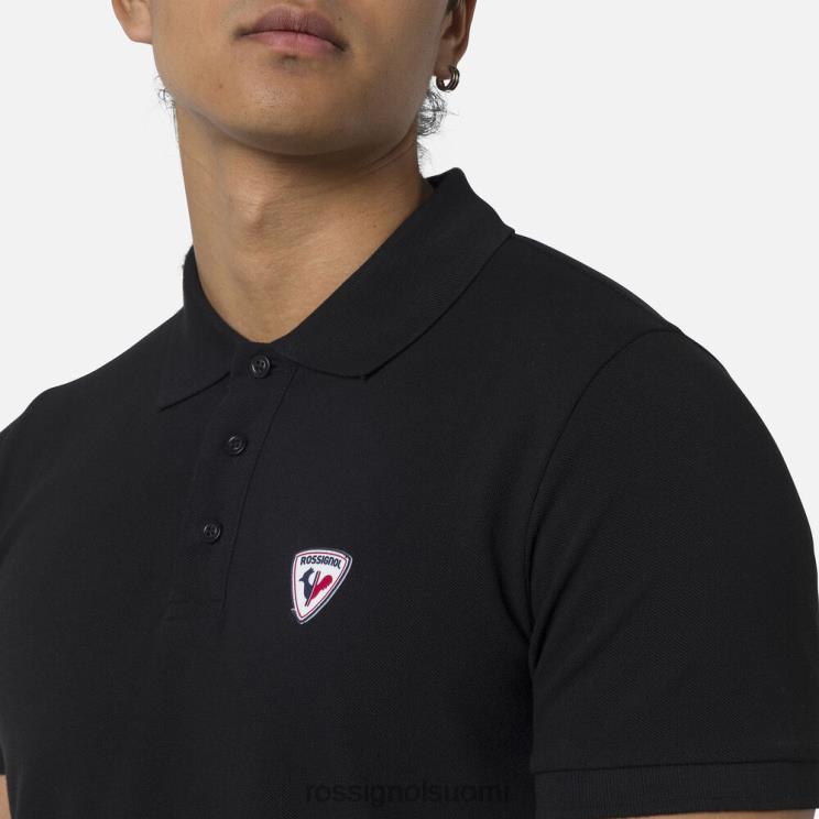 Rossignol miehet logo polo musta topit BTF0P303