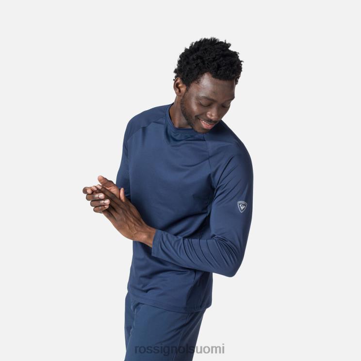 Rossignol miehet pitkähihainen jersey rento malli tumma laivasto topit BTF0P86
