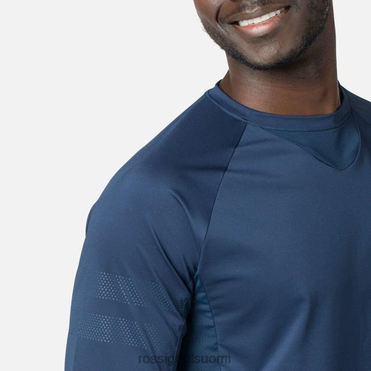 Rossignol miehet pitkähihainen jersey rento malli tumma laivasto topit BTF0P86