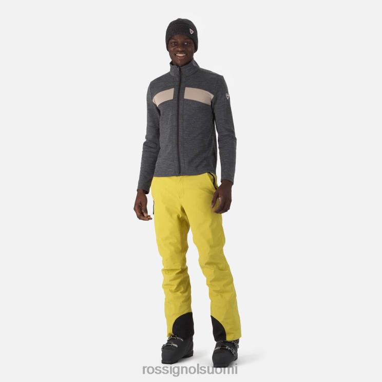 Rossignol miehet react merino full zip -välikerros musta topit BTF0P64