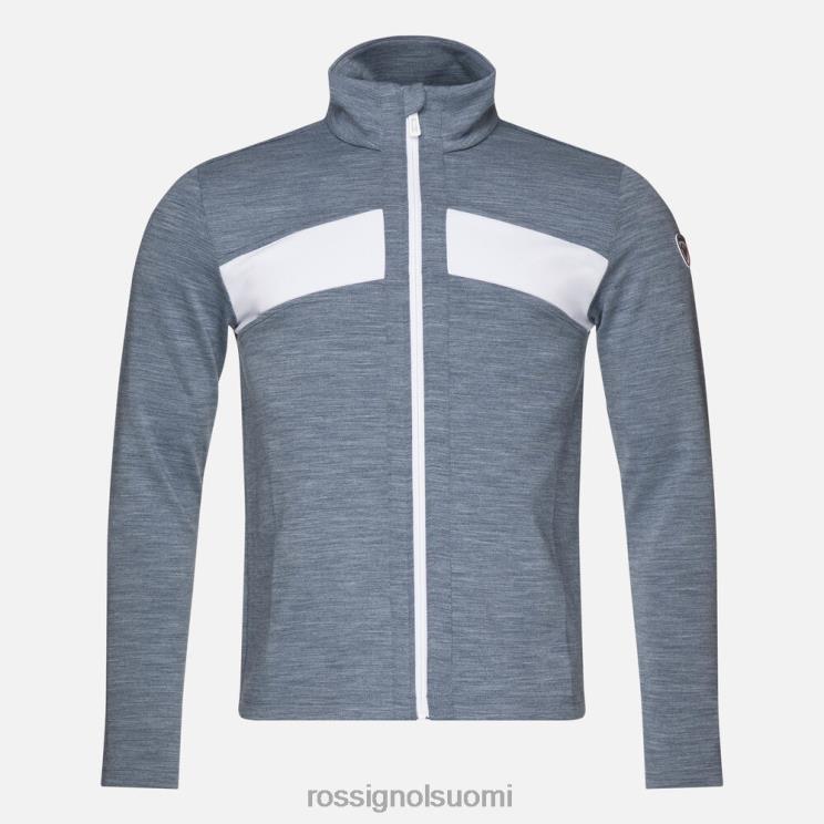 Rossignol miehet react merino full zip -välikerros tumma laivasto topit BTF0P551