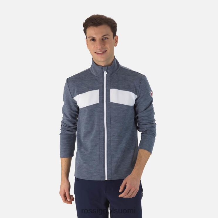 Rossignol miehet react merino full zip -välikerros tumma laivasto topit BTF0P551