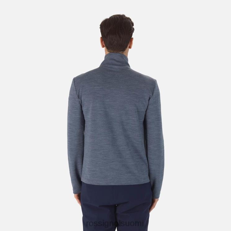 Rossignol miehet react merino full zip -välikerros tumma laivasto topit BTF0P551