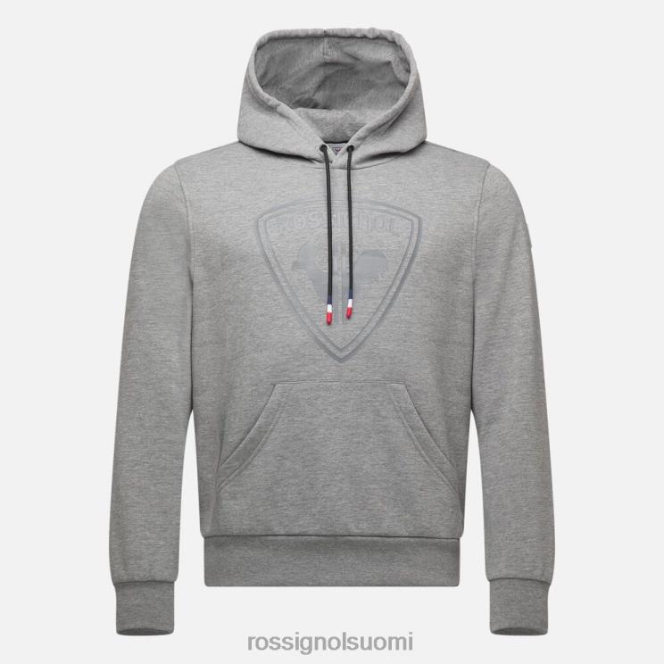 Rossignol miehet hupullinen fleece-logopaita kanervanharmaa topit BTF0P44