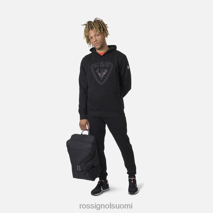 Rossignol miehet hupullinen fleece-logopaita musta topit BTF0P103