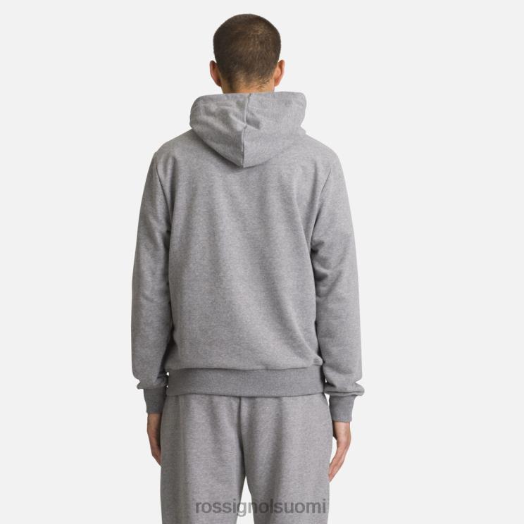 Rossignol miehet hupullinen logollinen puuvillainen collegepaita kanervanharmaa topit BTF0P419