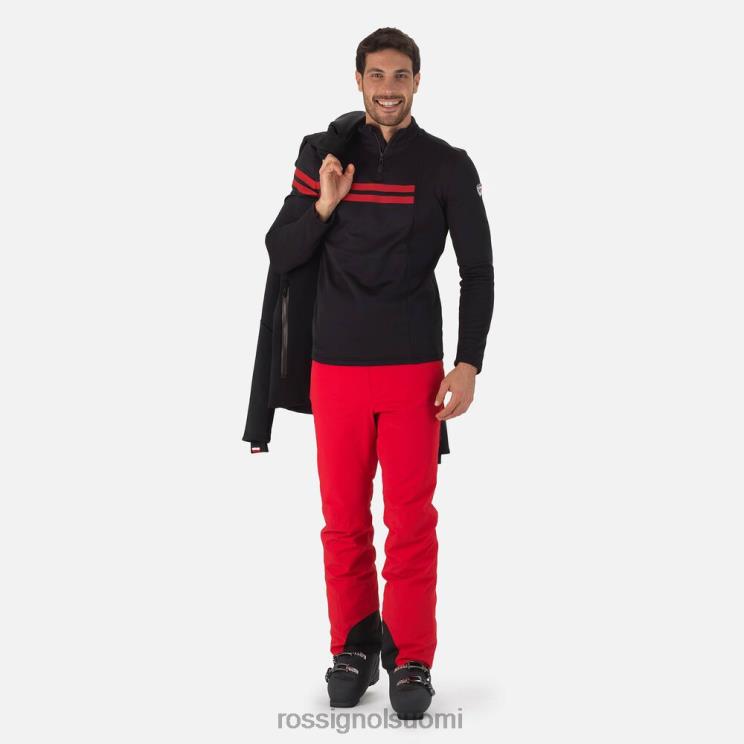 Rossignol miehet lomakeskuksen puolivetoketjullinen toppi musta topit BTF0P607