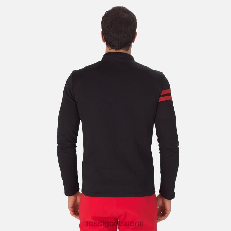 Rossignol miehet lomakeskuksen puolivetoketjullinen toppi musta topit BTF0P607