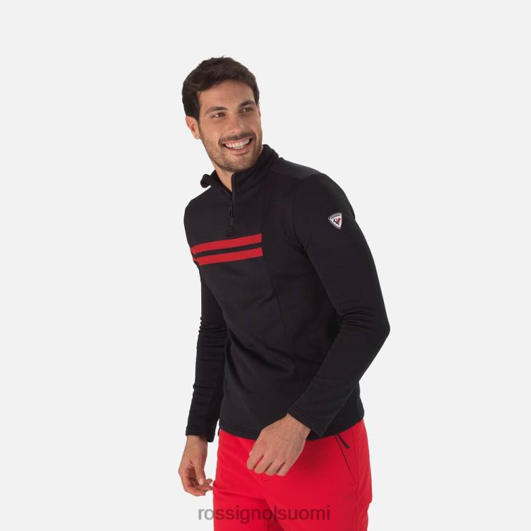 Rossignol miehet lomakeskuksen puolivetoketjullinen toppi musta topit BTF0P607