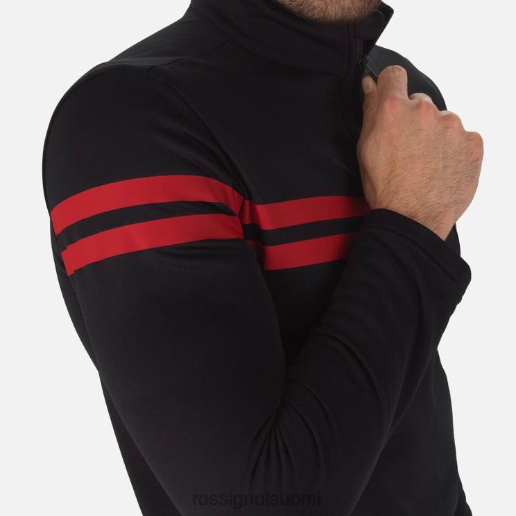 Rossignol miehet lomakeskuksen puolivetoketjullinen toppi musta topit BTF0P607