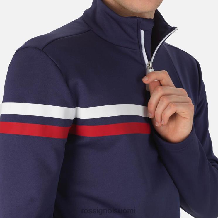 Rossignol miehet lomakeskuksen puolivetoketjullinen toppi tumma laivasto topit BTF0P675