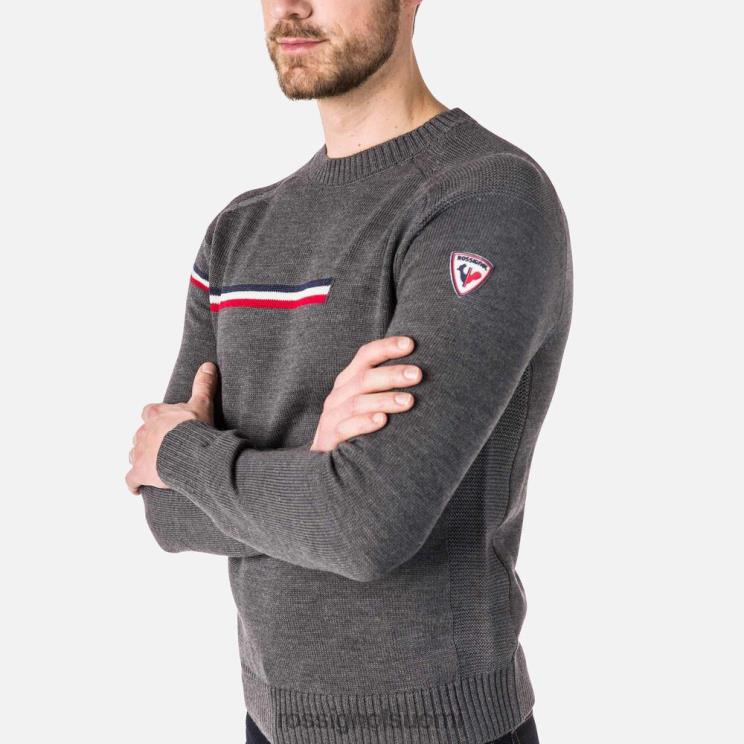 Rossignol miehet odysseus pyöreäpääntiepusero kanervanharmaa topit BTF0P308