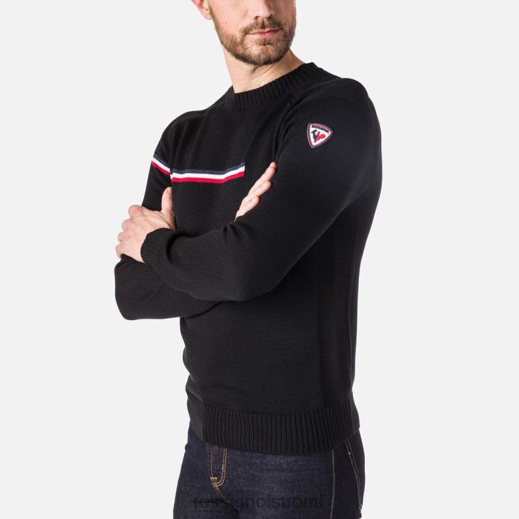 Rossignol miehet odysseus pyöreäpääntiepusero musta topit BTF0P332