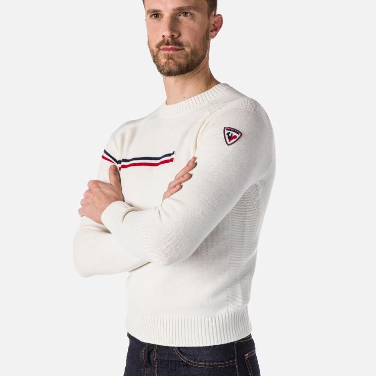 Rossignol miehet odysseus pyöreäpääntiepusero valkoinen topit BTF0P651