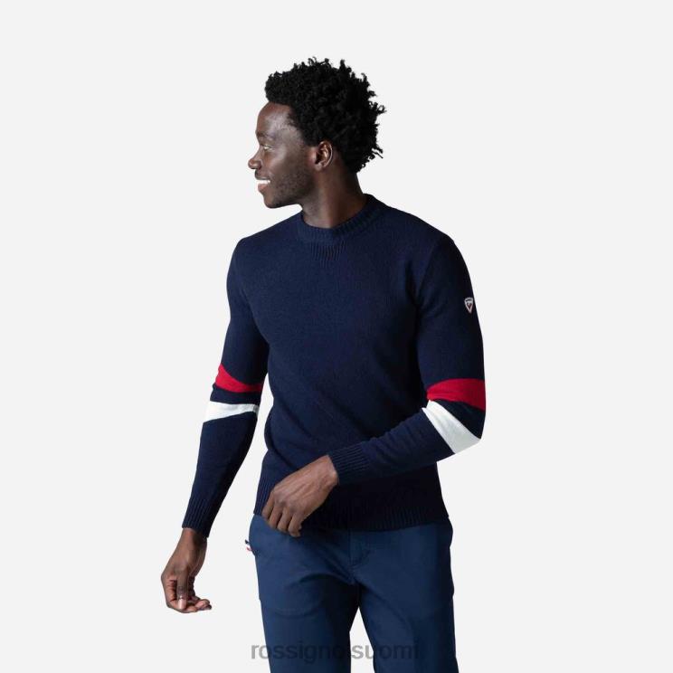 Rossignol miehet omaperäinen neulepusero tumma laivasto topit BTF0P445