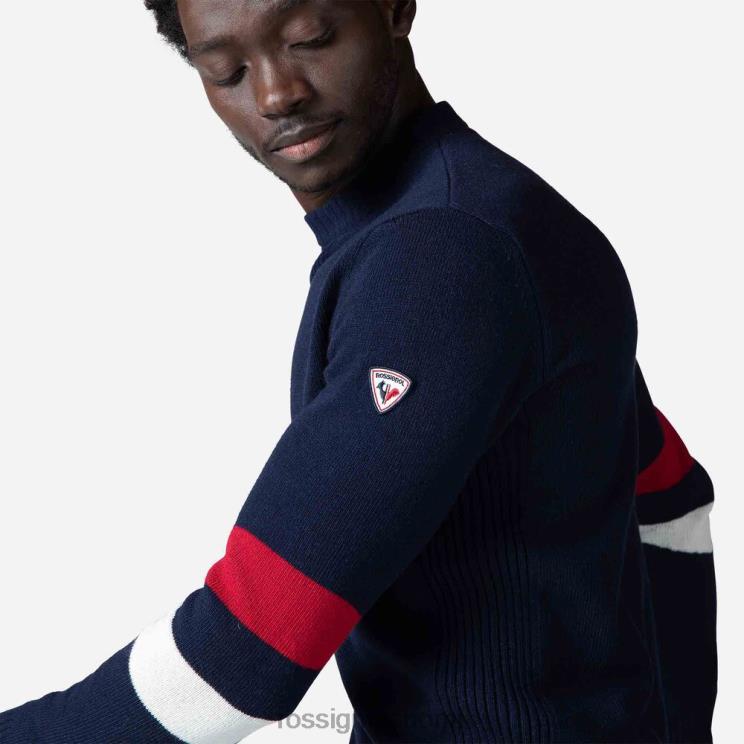 Rossignol miehet omaperäinen neulepusero tumma laivasto topit BTF0P445