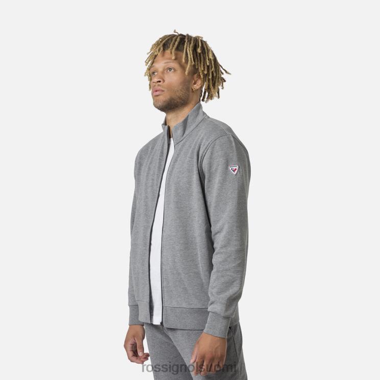 Rossignol miehet täysvetoketjullinen fleecepaita kanervanharmaa topit BTF0P417