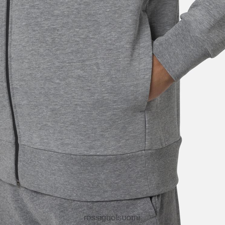 Rossignol miehet täysvetoketjullinen fleecepaita kanervanharmaa topit BTF0P417