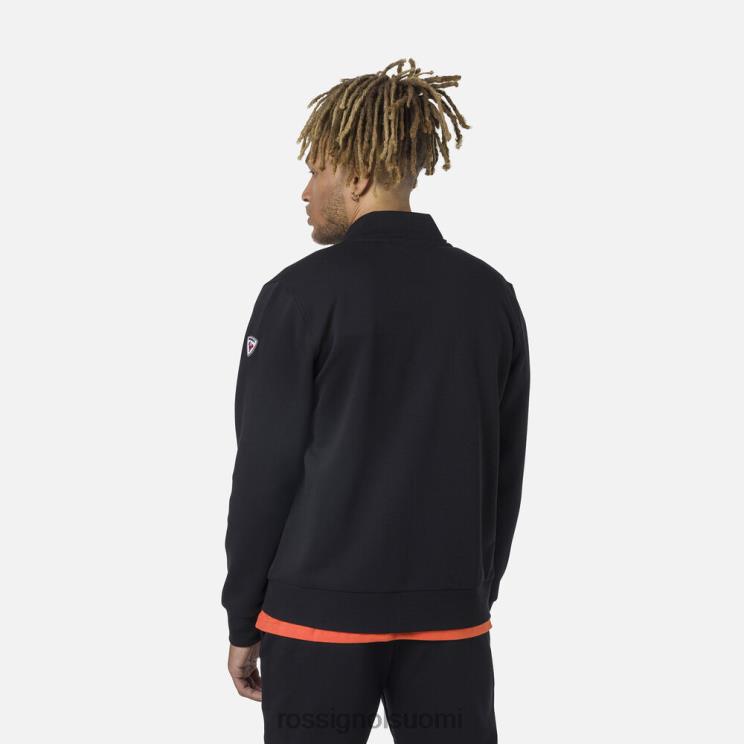 Rossignol miehet täysvetoketjullinen fleecepaita musta topit BTF0P433