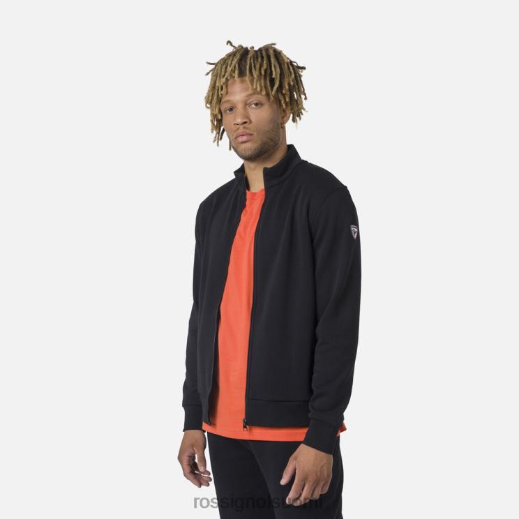 Rossignol miehet täysvetoketjullinen fleecepaita musta topit BTF0P433